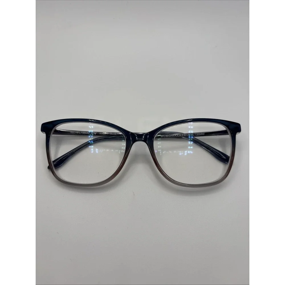 BCBG MAXAZRIA Kaleah Blue Fade Womens Full Rim Eyeglasses 52-16-135 w/case